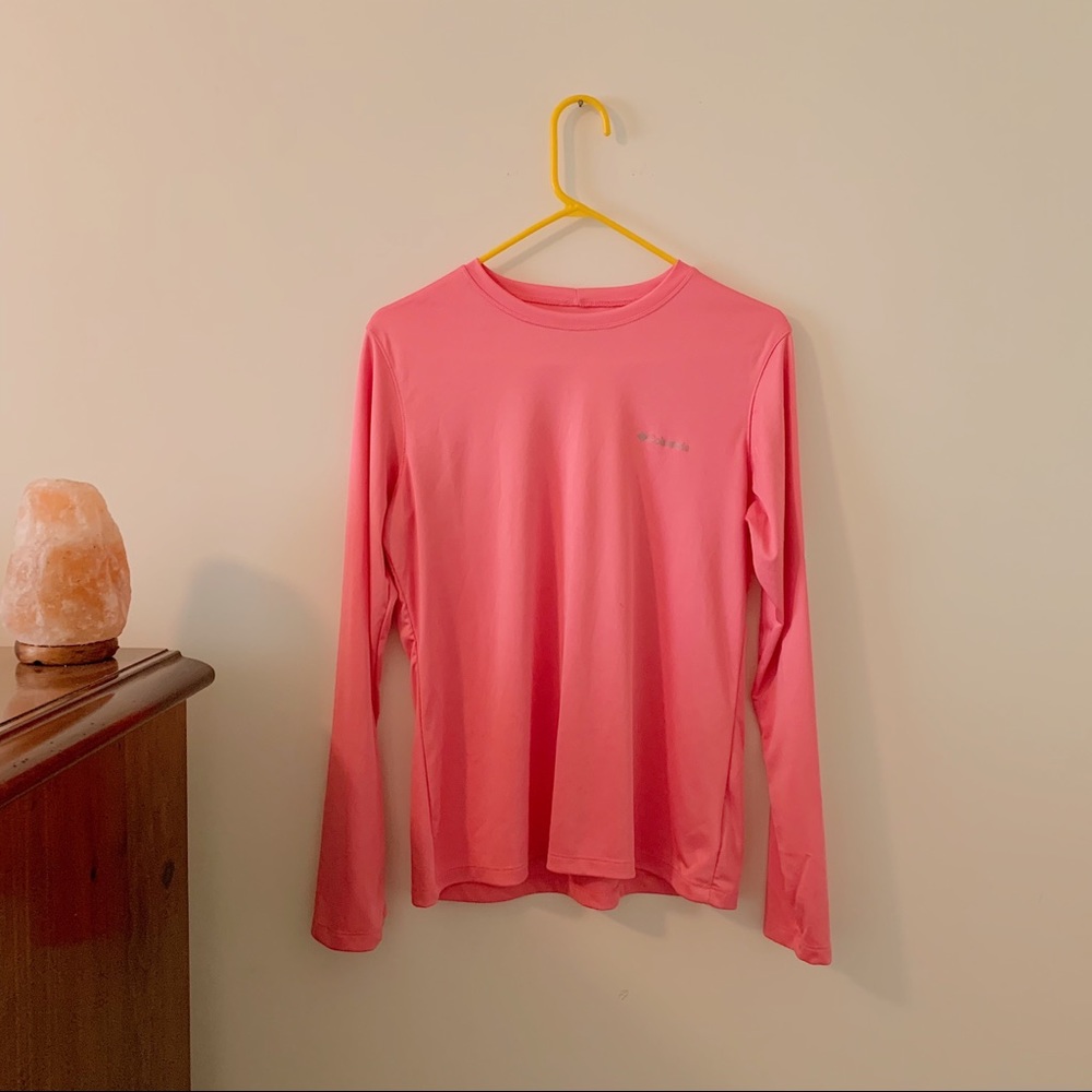 COLUMBIA OmniShade Sun Protection Pink Long Sleeve